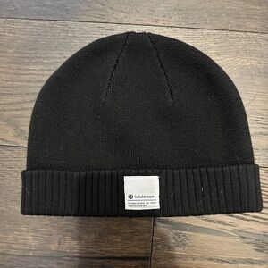 lululemon athletica Black Ribbed Beanie